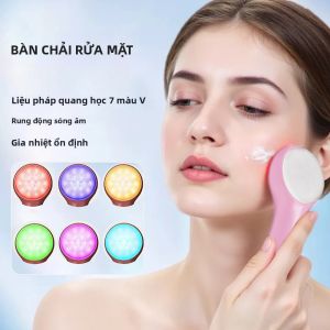 Bàn Chải Làm Sạch Da Mặt Bằng Điện Sonic Máy Chà Mặt Có Thể Sạc Lại Bằng USB Không Thấm Nước Làm Sạch Sâu Máy Làm Sạch Da Tẩy Tế Bào Chết