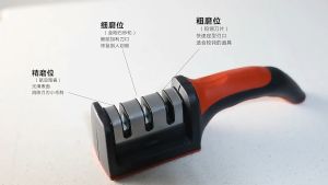 3 Stage Pro 304 Stainless Steel Knife Sharpener Ceramic Stone Cutting Polish Alat Pengasah Pisau