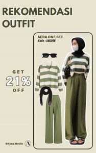 4in1 Baju Setelan Oneset Remaja ( Sweater + Celana + Hijab Bella Square + Tas + Kacamata ) AM209R
