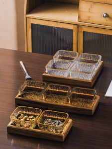 Luxury Acrylic Fruit Tray Candy Box KTV Bar Foot Bath Multi-grid Snack Commercial Fruit Tray Home Use Restaurant Supplies