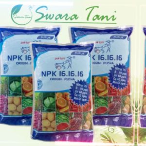PUPUK NPK 16 16 16 PAK TANI ORIGIN RUSIA KEMASAN REPACK 1 KG