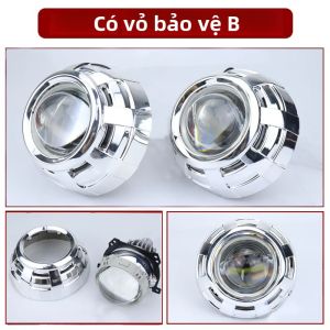 Đèn Pha Chiếu Sáng Bi LED H7/H4/9005/9006 Bộ Chuyển Đổi Đèn Xe Hơi 5570 CSP 90W 2.5 Inch Mini Bóng Đèn Xe Máy 6000K Trắng