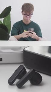 Tai nghe nhét tai S20 Bluetooth 5.2 Không dây Thể thao Gaming mặt gương với 3D Touch LED chống thấm nước