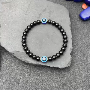 Blessed Evil Eye Bracelet Lucky Charm Bracelet for Man and Women Fashion Blue Eye Elastic Wristband Jewelry Gift