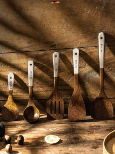 ZHENMIAO | Non Stick Pot Dedicated Wood Spatula