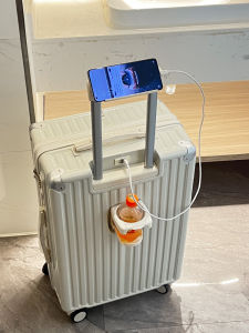 Durable Travel Suitcase Womens New 2025 Multi-Functional Large Capacity Carry-On Luggage Fashionable Hardshell Polyester