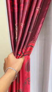 Gorden Elegan Motif Floral/Stripes/Polos Warna-Warni dengan Pilihan Pemasangan Atas/Bawah