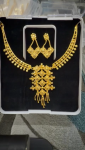 Traditional Gold Plated Haram Necklace for Women – Heavy Bridal Indian Jewelry Ethnic Long HaramWedding & Festival Jewelry Designer Gold Finish Haram