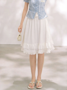 KEIKO | Hip Concealing A-Line Skirt High Waist Elastic Flared Short
