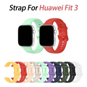 Soft Silicone Band For Huawei Watch Fit 3 Strap Sport Bracelet Wristband For Huawei Watch Fit 3 Watch Band Accessory