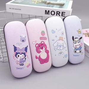 ZEEMIN Halloween Christmas Sanrio Hello Kitty Cinnamoroll Kuromi Melody Glasses Case Kawaii Portable Glasses Storage Box
