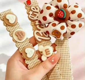 SET 3 CÁI BĂNG DÁN TÓC CUTE DÀNH CHO NỮ 2 MÀU NÂU/XANH