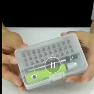 32PCS Set Pemutar Skru Set Bit Pemutar Skru Mini Ketepatan Set Pemacu Skru Magnetik Alat Pembaikan Rumah
