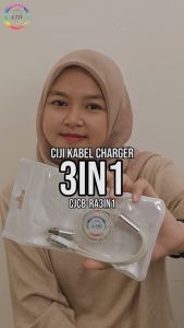 [BAYAR DI TEMPAT] CIJI Kabel Data Alumunium 3 in 1
