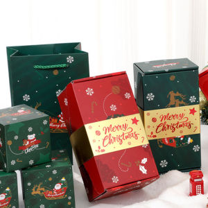 20-6PCS Christmas Gift Box Pop Up Paper Box Lightweight Explosion Envelope Birthday Surprise Bounce Box Christmas Decorations