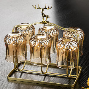 Smart Window Heat-Resistant Glass Water Cup Household Drinking Cups Transparent Glass Cup Juice Cup Cup Set Six-Piece Set