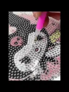 childrens handmade DIY diamond painting with frame point diamond stickers for elementary school boys and girls educational toys Birthday gift small gift box