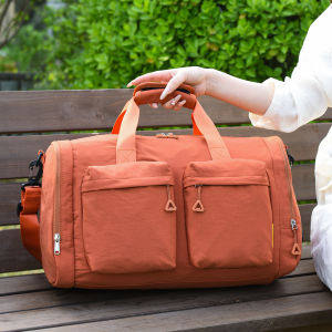 Túi Du Lịch Tay Cầm Dung Tích Lớn Có Thể Gấp Lại Chống Thấm Nước Túi Đựng Hành Lý Ngắn Ngày Túi Đeo Vai Đơn Cho Thanh Thiếu Niên