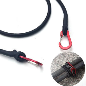 Heavy Duty Bungee Cord Elastic Tie Strap String Carabiner Hooks Kayak Cycling Luggage Packing Ropes Camping Accessories