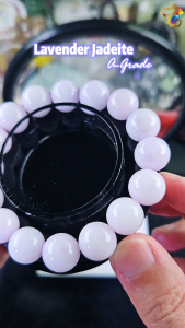 Premium Grade Lavender Jadeite A-Grade Bracelet