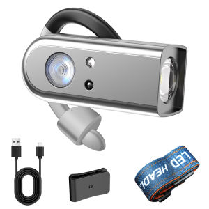 Boruit | BORUiT Đèn Pha LED Có Thể Sạc Lại Bằng USB Đèn Pha Kẹp Tai Có Pin Tích Hợp Đèn Pin Chống Nước Để Chạy Xe Đạp Câu Cá