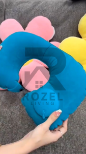 ROZEL Bantal Leher Auto Pompa Travelling Bentuk U / Bantal Leher Nyaman Kualitas Tinggi / Inflatable Travel Neck Pillow U-Shaped