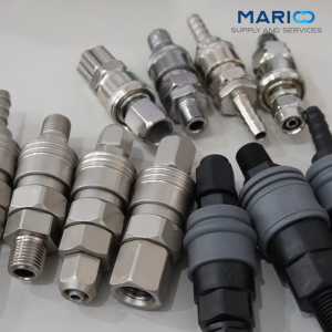 คอปเปอร์ลม ข้อต่อสวมเร็ว ขนาด1/4" (2หุน)ข้อต่อ คอปเปอร์สายลม ปั๊มลม และเครื่องมือต่างๆ ข้อต่อ คอปเปอร์ลม ตัวผู้+ตัวเมีย