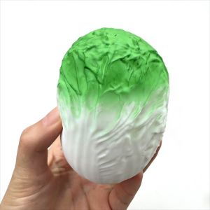 Handmade Crispy Green Cabbage Bok Choy Stress Ball Squeeze Toy Squishy Fidget Ball Round Blocks Asmr Sensory Stress Relief Toy