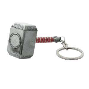 Marvel The Avengers Thor Hammer Metal Key Chain Keyring Men Women Key Holder Car Keychain Accessories Backpacks Gift