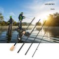 แบบพกพา Travel Spinning Fishing Rod 6.8FT คาร์บอนไฟเบอร์น้ําหนักเบา 4 ชิ้น Fishing Pole สําหรับตกปลากลางแจ้ง. 