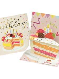 Bộ Bưu Thiệp 3D Dễ Thương Chúc Mừng Sinh Nhật Giáng Sinh Quà Tặng Cho Nam Và Nữ Thiết Kế Sáng Tạo Phong Cách Tươi Mới