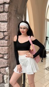 LYB - Chân váy ngắn tập pickleball xếp ly 2 bên co giãn thoáng mát có quần bảo hộ túi bên trong