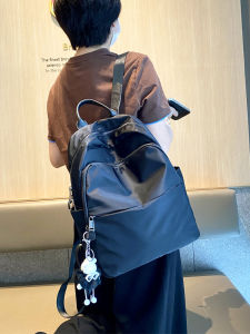 Waterproof Oxford Fabric Travel Backpack Ladies Casual Computer Commuting Large Capacity Shoulder Bag Street Trend Dual Layer