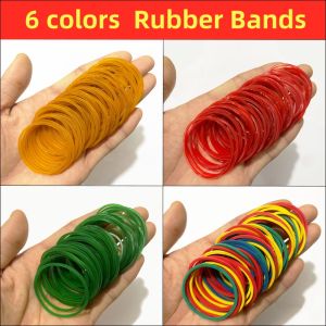 Yellow Rubber Bands Strong Adjustable Elastic Rubber Ring Student Office Supplies for Packaging Assorted Quantities File Folders