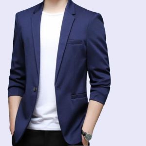 Jas / Blazer Pria Semi Formal Saku Tanpa Tutup - Jas Wisuda Pria