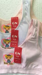 3 Pcs Miniset Anak Perempuan Golden Nick 376 Kait Kancing Belakang 2 Bahan Katun Ukuran M L XL