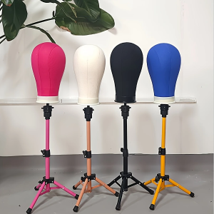วิกผมขาตั้ง & Mannequin HEAD Set-ปรับ Mannequin HEAD Stand-วิกผมขาตั้งขาตั้งกล้องสําหรับ Cosmetology Hairdressing การฝึกอบรม