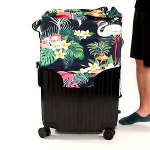 Sarung Koper Elastis Import PREMIUM MEDIUM untuk Koper 22 - 24 inch (bisa COD)