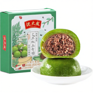 SHENDACHENG | Mugwort and Red Bean Paste Sticky Rice Cake Shanghai Speciality