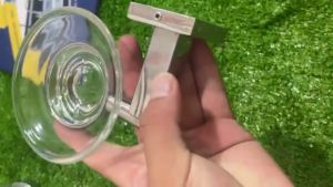 Kệ xà bông tắm KAG-DXB101 gồm dĩa thủy tinh đĩa đựng inox 304 sáng bóng đế vuông cao cấp siêu bền bảo hành vĩnh viễn