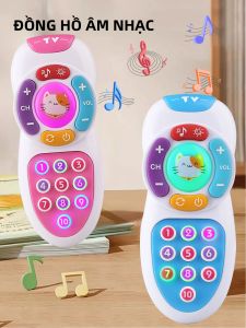 Đồ Chơi Điều Khiển Từ Xa Montessori Cho Bé Điện Thoại Di Động Với Đèn Dịu Nhẹ & Bài Hát Ru Nhẹ Nhàng Giáo Dục Sớm Phục Sinh Holi Dành Cho Cả Bé Trai Và Bé Gái 3-12 Tuổi