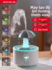 NIOYE | Máy Phun Sương Êm Ái Giúp Ngủ Quà Tặng Sáng Tạo Trang Trí Bàn Đèn Chuyển Màu Máy Xông Tinh Dầu