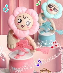 2023 Tiktok Electric Sunflower Dancing Toy Talking Recording Dance Plush Puzzle Toy Cactus Dolls with Music Speaking Twist Wiggle Guitar Toys for kids boys girls birthday gifts
