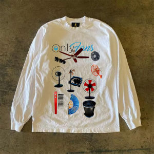 เสื้อยืดคู่รักแขนยาวผ้าฝ้ายแท้ 310 ทรงหลวม คอกลม สำหรับผู้ชายและผู้หญิง แฟชั่นลำลอง ฤดูใบไม้ร่วง 2024