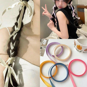 🔥Cozyrooms👍Double Ponytail Braid Hair Ribbon Bow Ribbon Scarf Hair Accessories Hair Rope