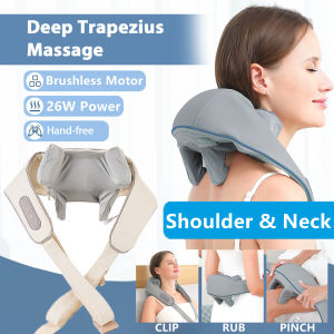 foreverlily | Foreverlily 26W Neck And Shoulder Massager Wireless Shoulder And Back Kneading Massage Shawl Trapezius Neck Cervical masajeador