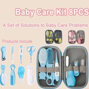 Baby Care Kit Manicure Trimming Newborn Baby Care 8-Piece Thermometer Set Baby Health Care Set