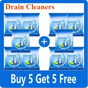 10PCS Resolve It in One Go Pipe Dredging Agent Kitchen Water Piping Sewer Toilet Closes Tool Cleaning Deodorant drain cleaner