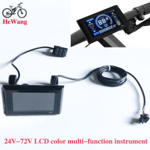 24V 36V 48V-72V S966 Electric Scooter Color Display Instrument（5pin + 2pin ）SM Connector for E- Bikes No. 2 Protocol Controller