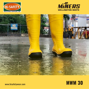 MINERS WELLINGTON SAFETY BOOTS/ General Purpose / Mining